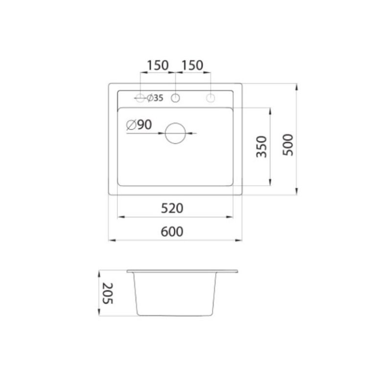 metalac-granitna-usadna-sudopera-xquadro-60-bez-600×500-o90_2